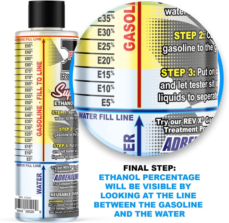 REV X E85 Super Tester - Reusable Gasoline Ethanol Testing Kit - Image 1